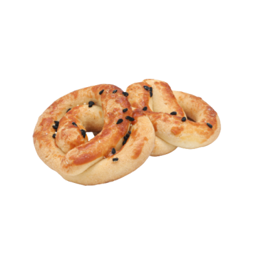 Çörek Otlu Düğüm Tuzlu Kurabiye